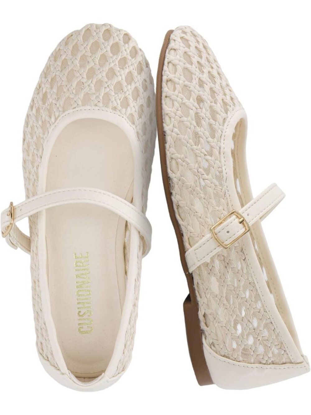 Girls' Mesh Mary Jane Ballet Flats with Buckle - Comfortable & Stylish Shoes